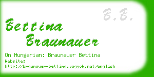 bettina braunauer business card